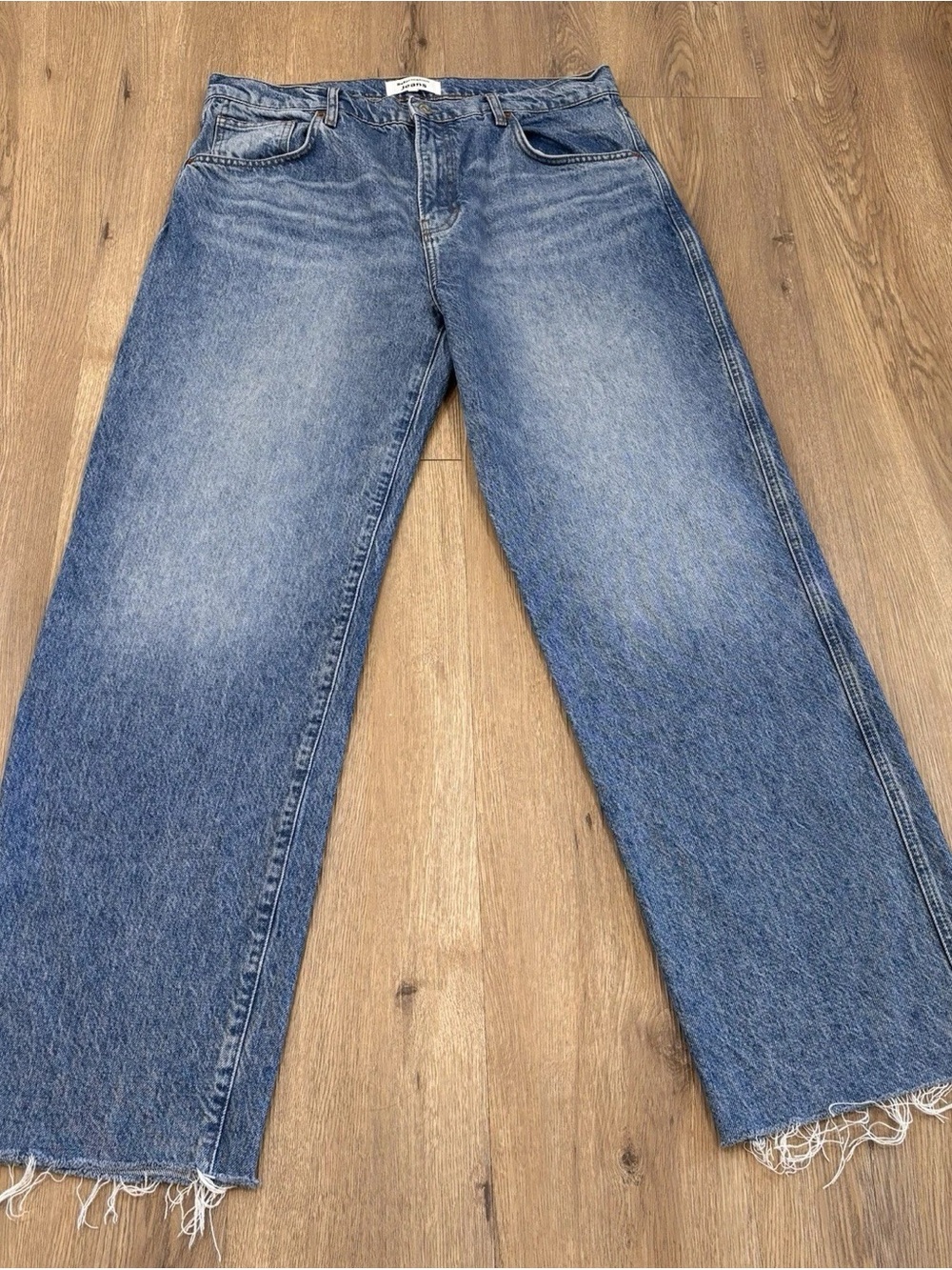 Reformation Women's Skinny Jeans in Washed Blue Denim